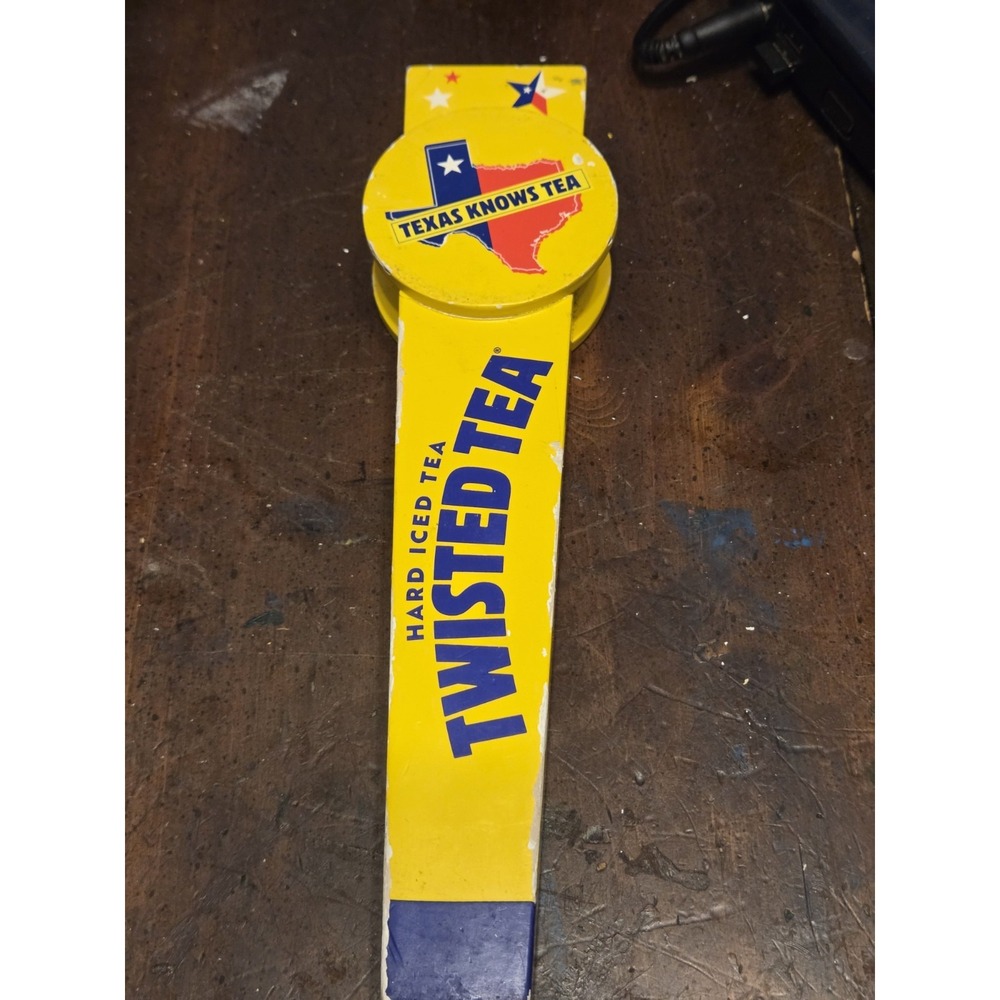 Boston Beer Co Twisted Tea Hard Iced Tea Texas Knows Tea Double sided Tap Handle